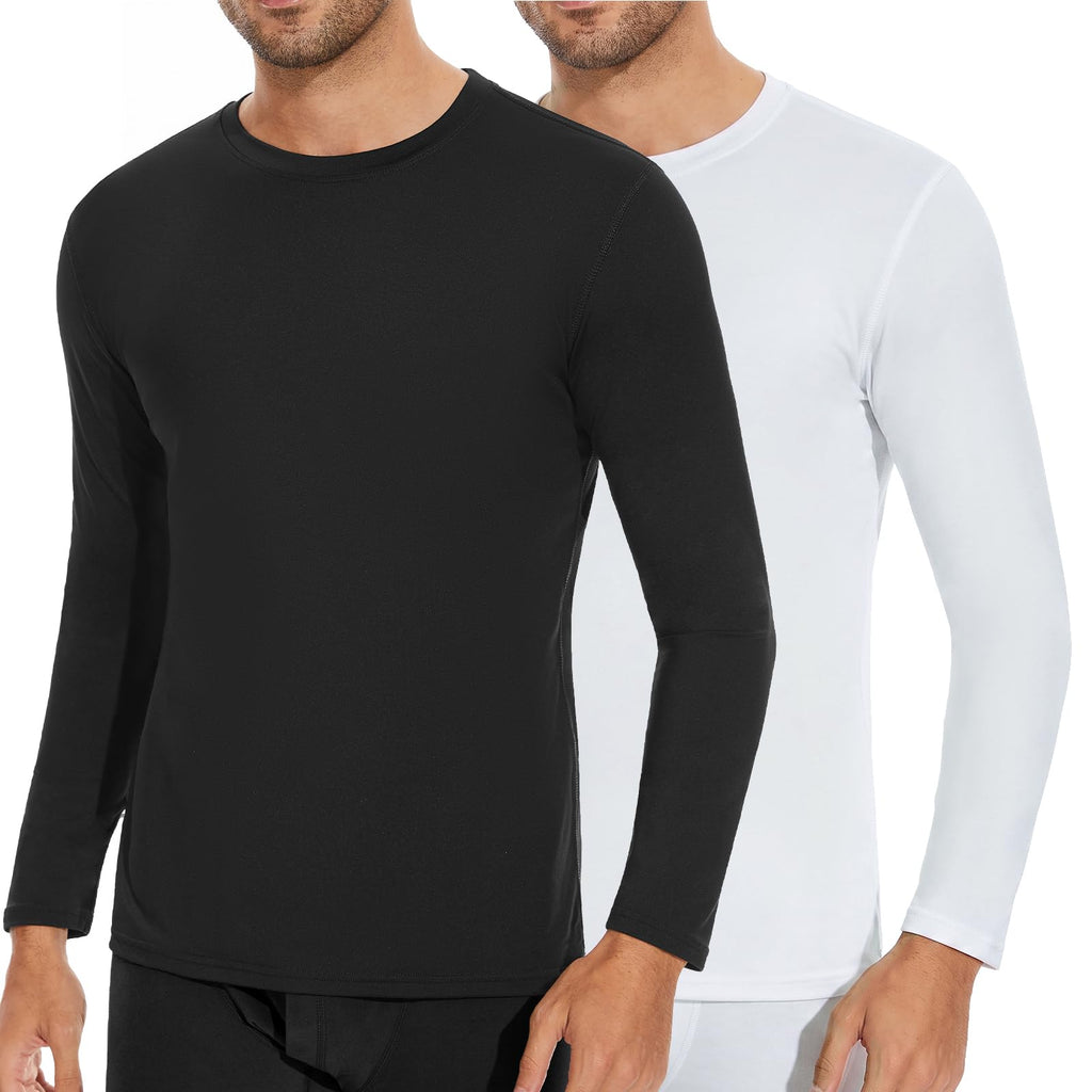SIMIYA Mens Thermals Long Sleeve Undershirt Base Layer Long John Shirts