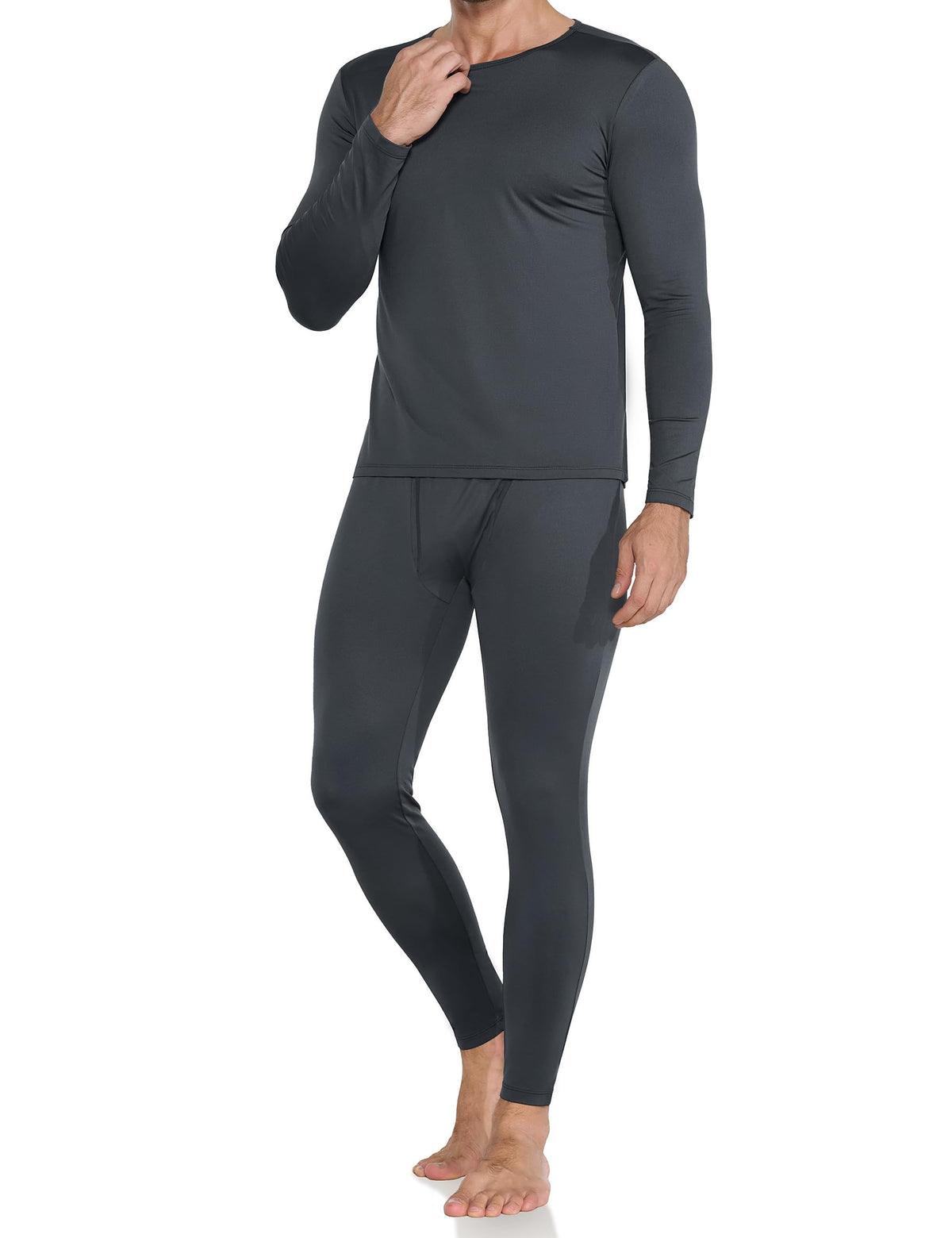 Thermal Underwear for Men Long Johns Fleece Lined Soft and Warm Set Base Layer for Cold Weather