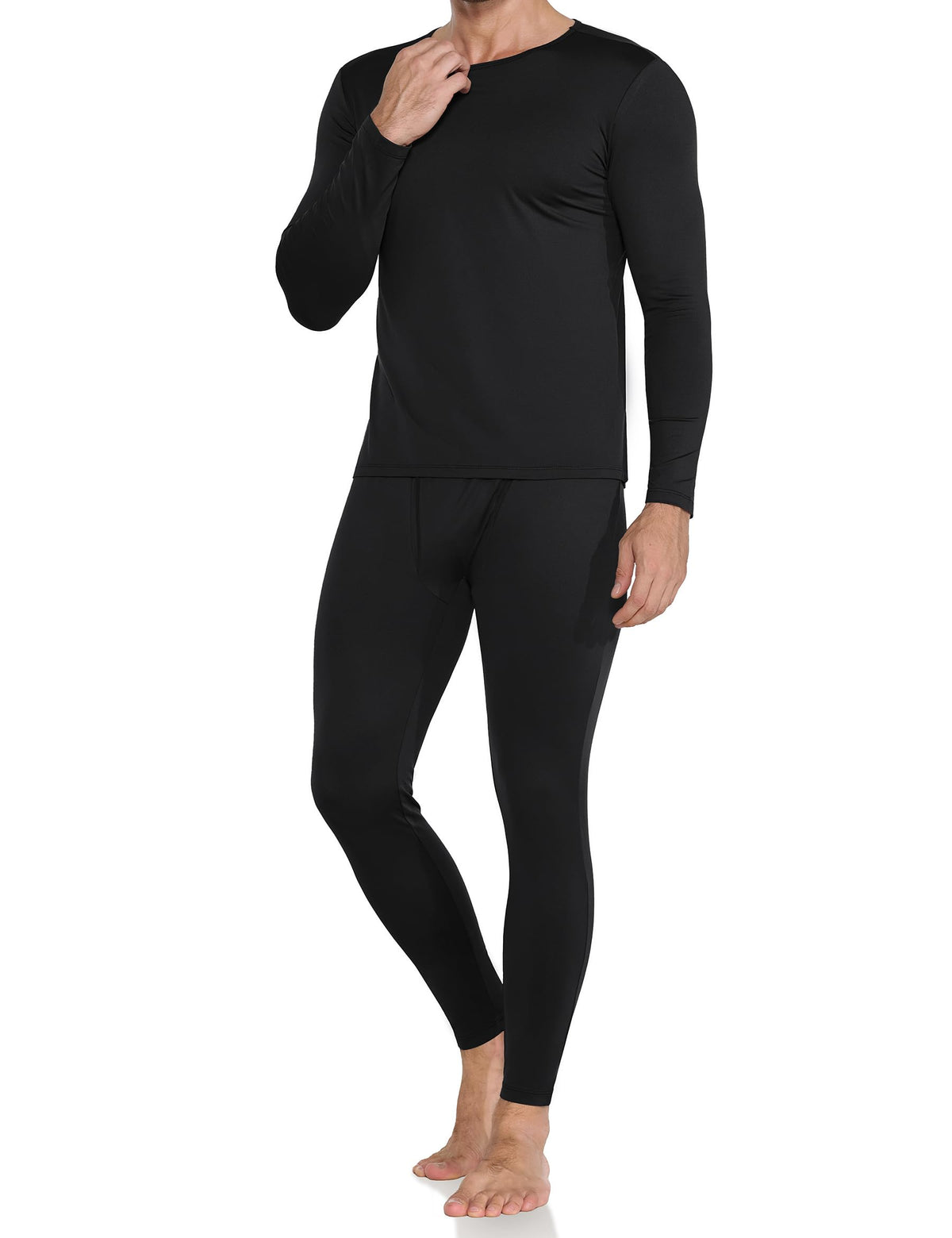Thermal Underwear for Men Long Johns Fleece Lined Soft and Warm Set Base Layer for Cold Weather