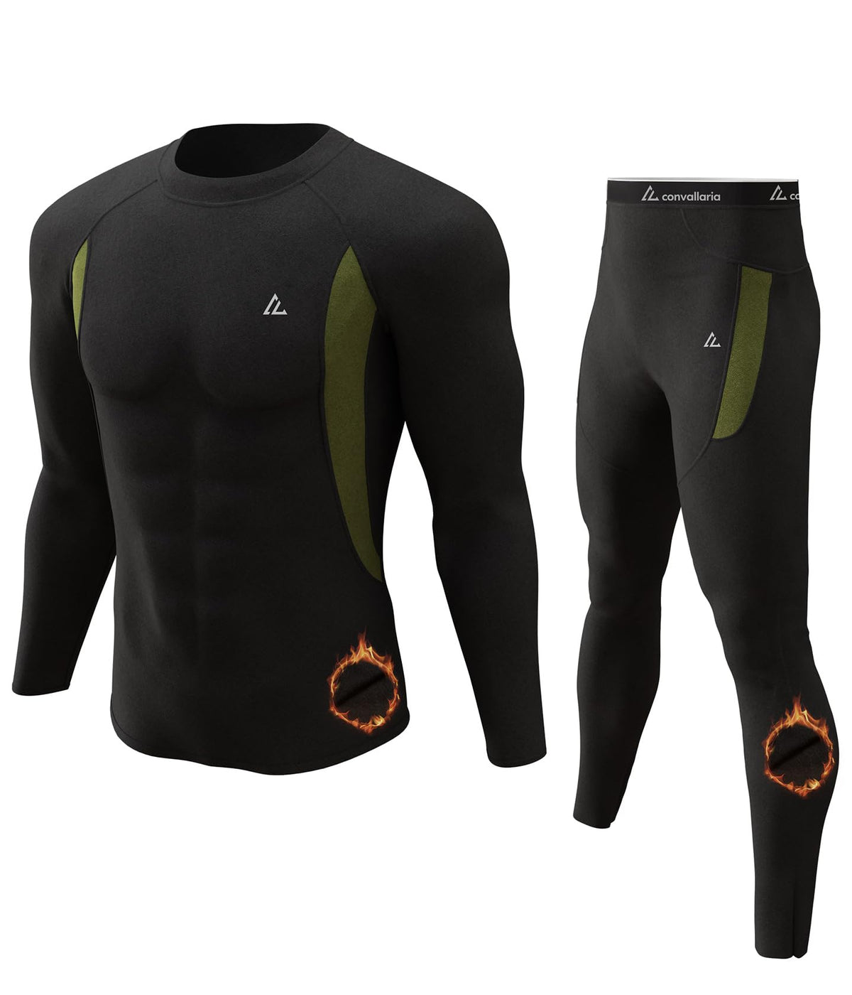 Mens Thermal Underwear Long Johns Set Cold Weather Hunting Base Layer