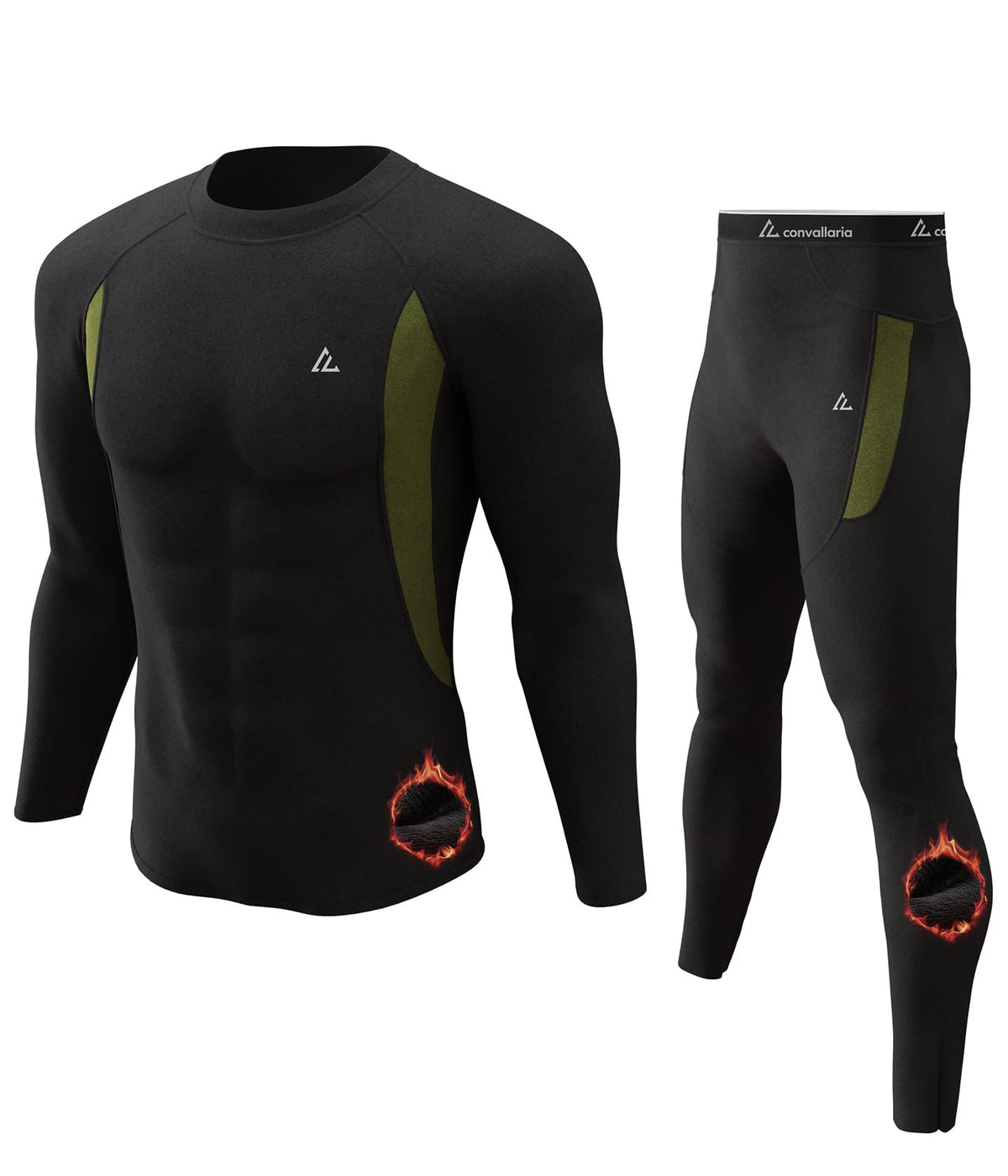 Mens Thermal Underwear Long Johns Set Cold Weather Hunting Base Layer