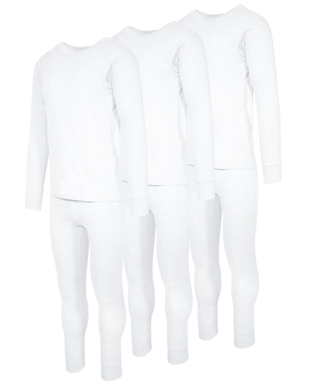 Andrew Scott Mens 2 Piece & 6 Piece Base Layer Long Sleeve + Long Pant Thermal Underwear Set (1 & 3 Pack Mix Match Options)