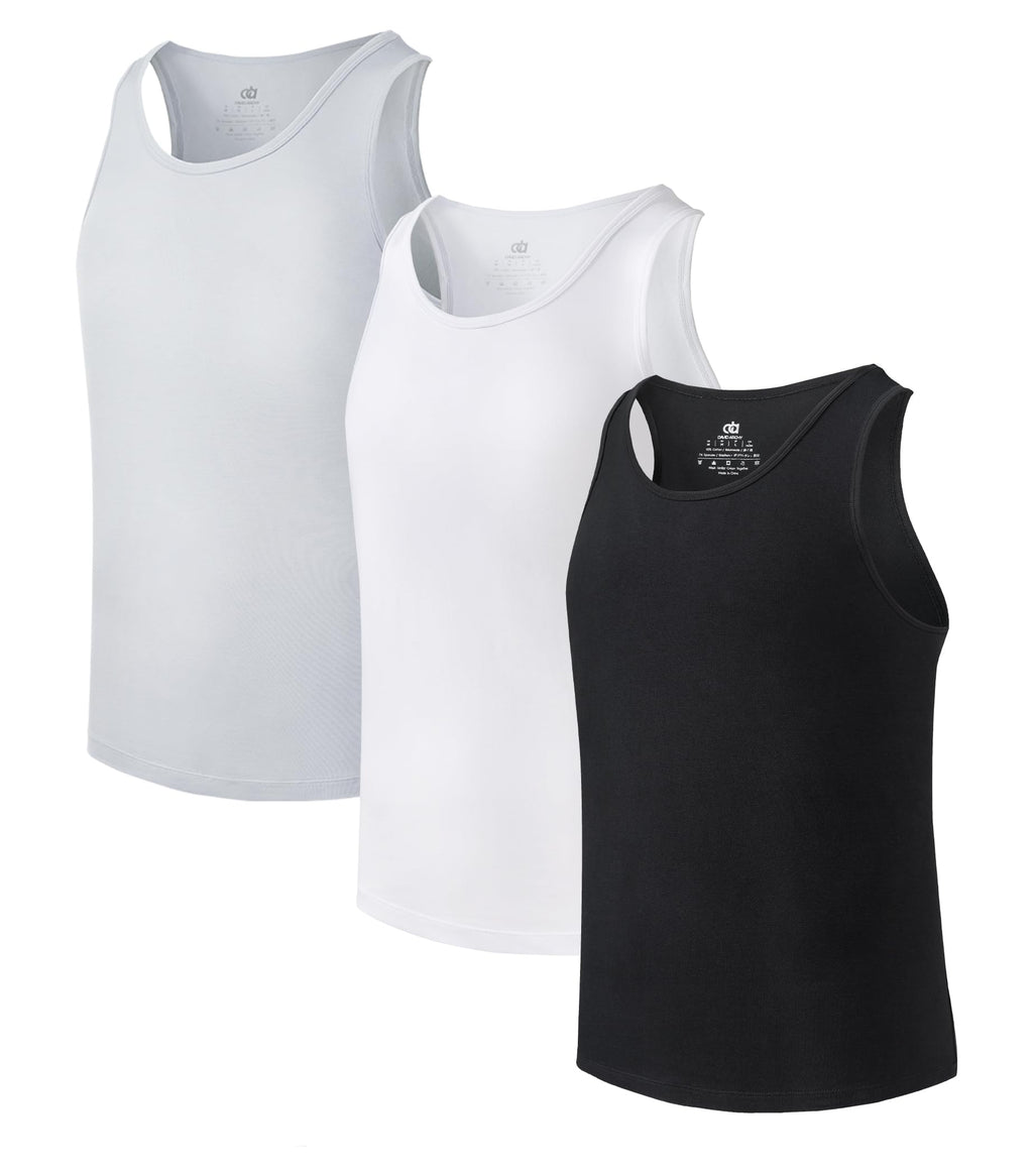 DAVID ARCHY Men's Tank Top Undershirts Moisture-Wicking A-Shirt for Men