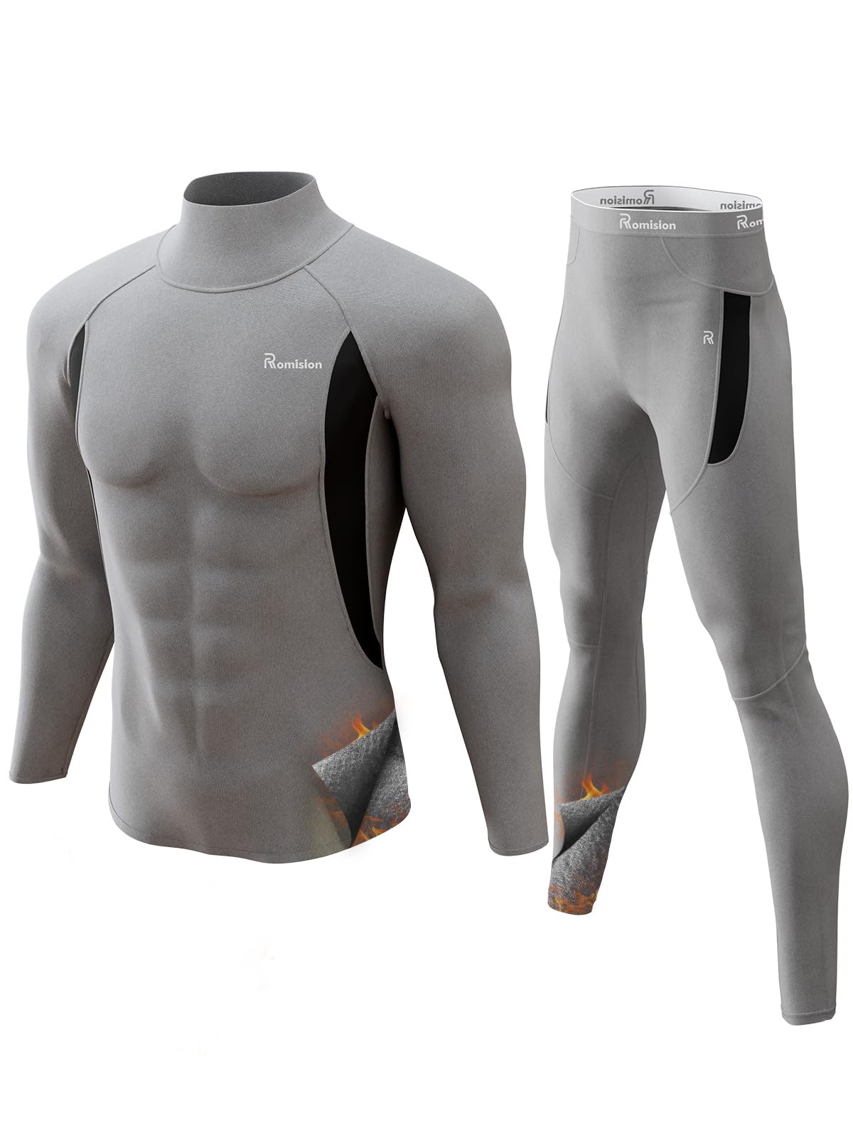 romision Thermal Underwear for Men Long Johns Set Hunting Gear Base Layer