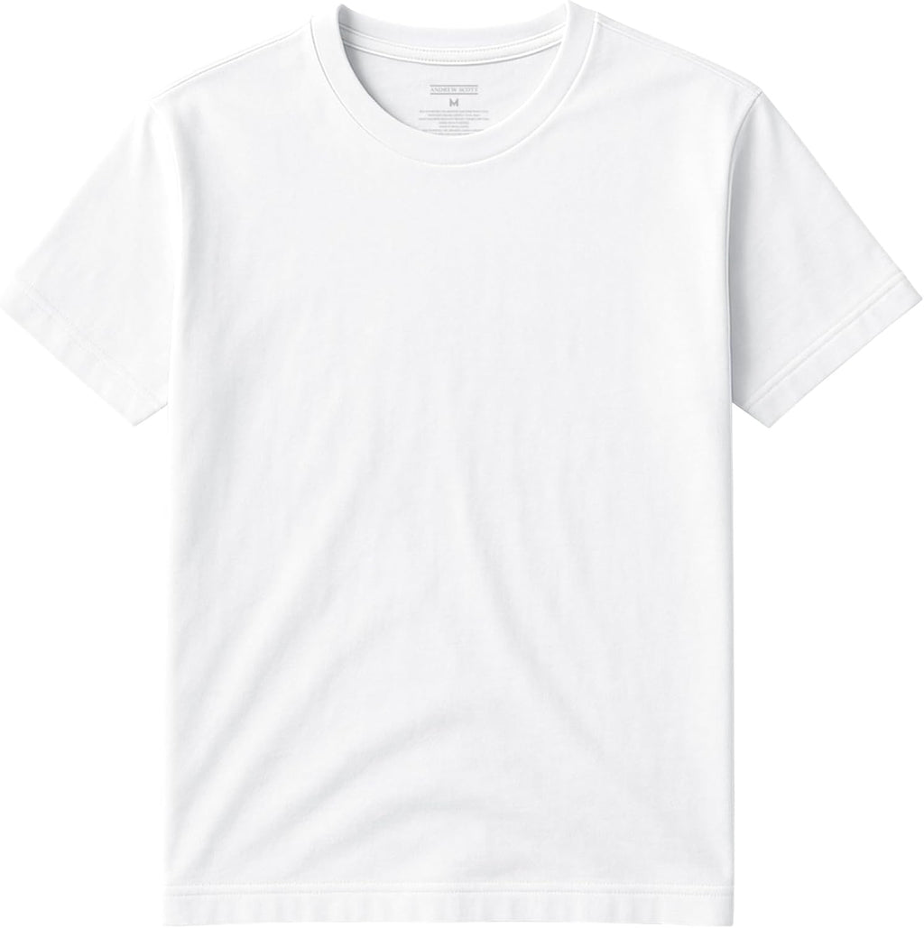 Classic Men's Short Sleeve Cotton Undershirts | Crew Neck T Shirt - Multi & Bulk Wholesale Packs