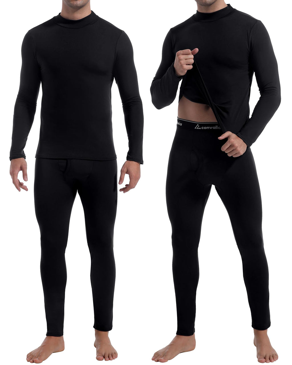 2 or 3 Sets Thermal Underwear for Men Long Johns Base Layer Cold Weather
