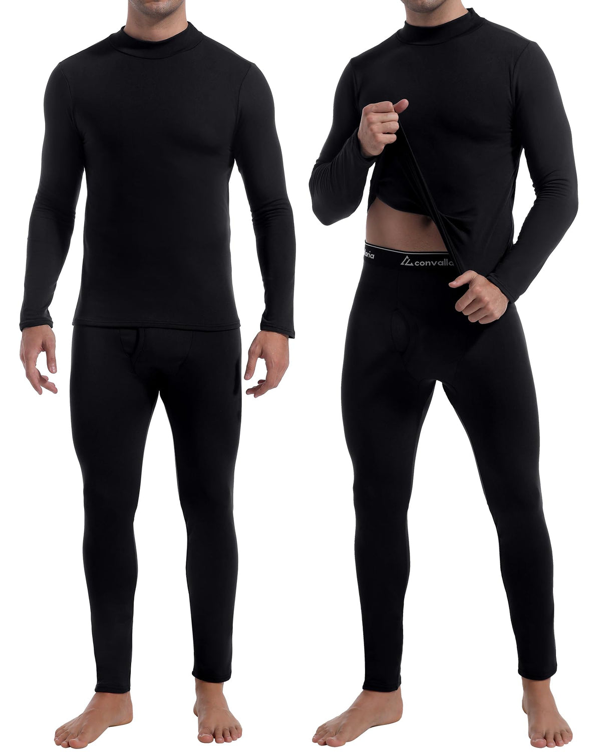 2 or 3 Sets Thermal Underwear for Men Long Johns Base Layer Cold Weather