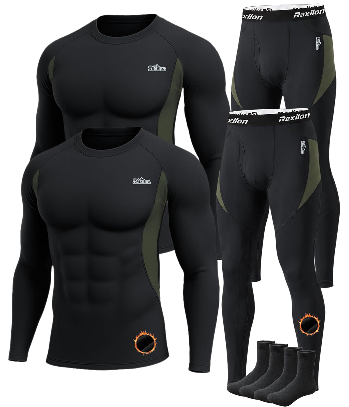 Thermal Underwear for Mens Long Johns Set Winter Cold Weather Base Layer