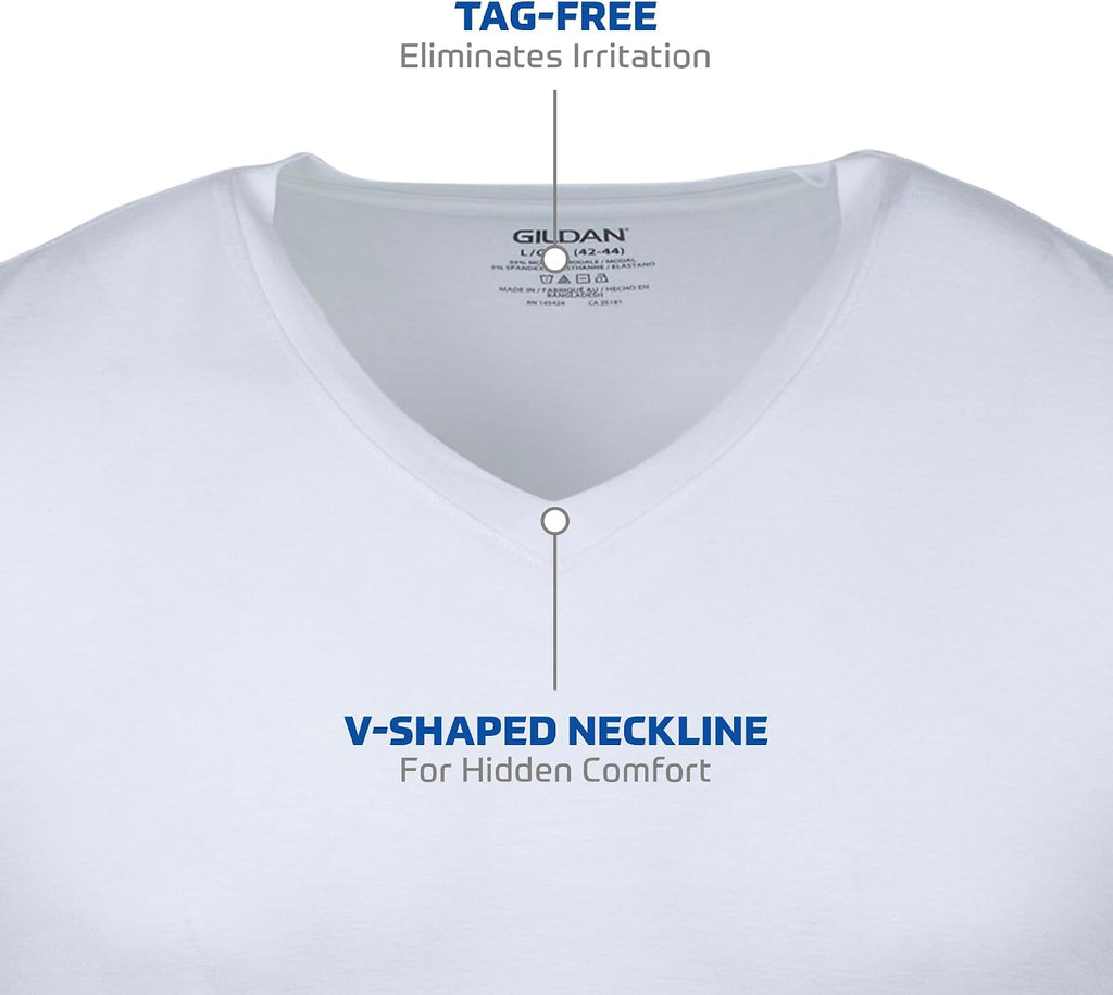 Gildan Men's V-Neck T-Shirts, Multipack, Style G1103