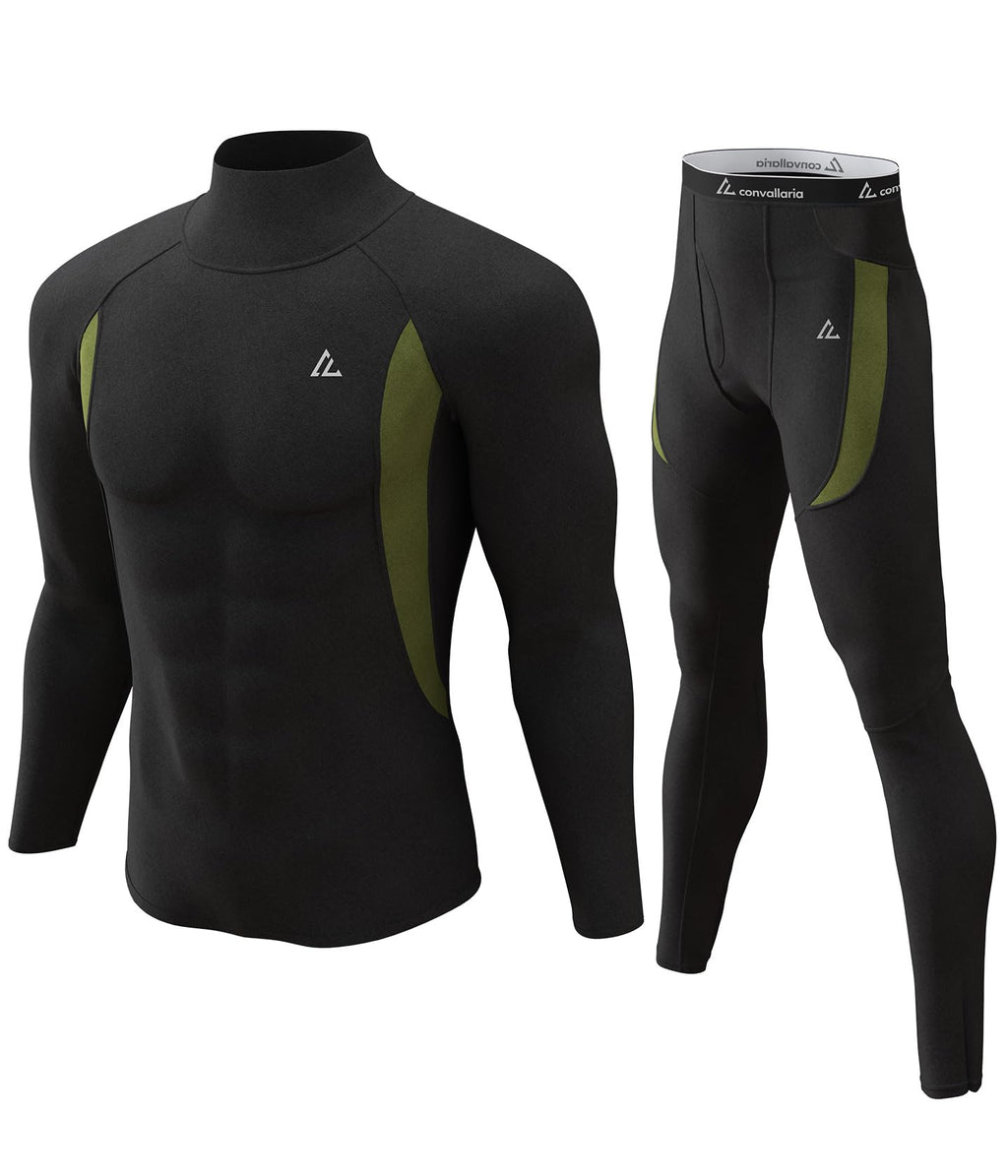 Mens Thermal Underwear Long Johns Set Cold Weather Hunting Base Layer