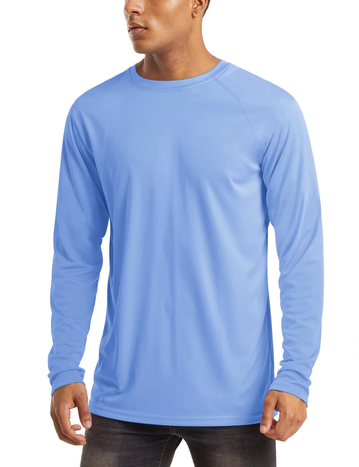 MAGCOMSEN Men's Long Sleeve Shirts UPF 50+ UV Sun Protection Athletic Shirts for Hiking Running Workout Rash Guard