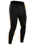 Roadbox Mens Thermal Pants Fleece Lined Long John Underwear Bottom with Fly