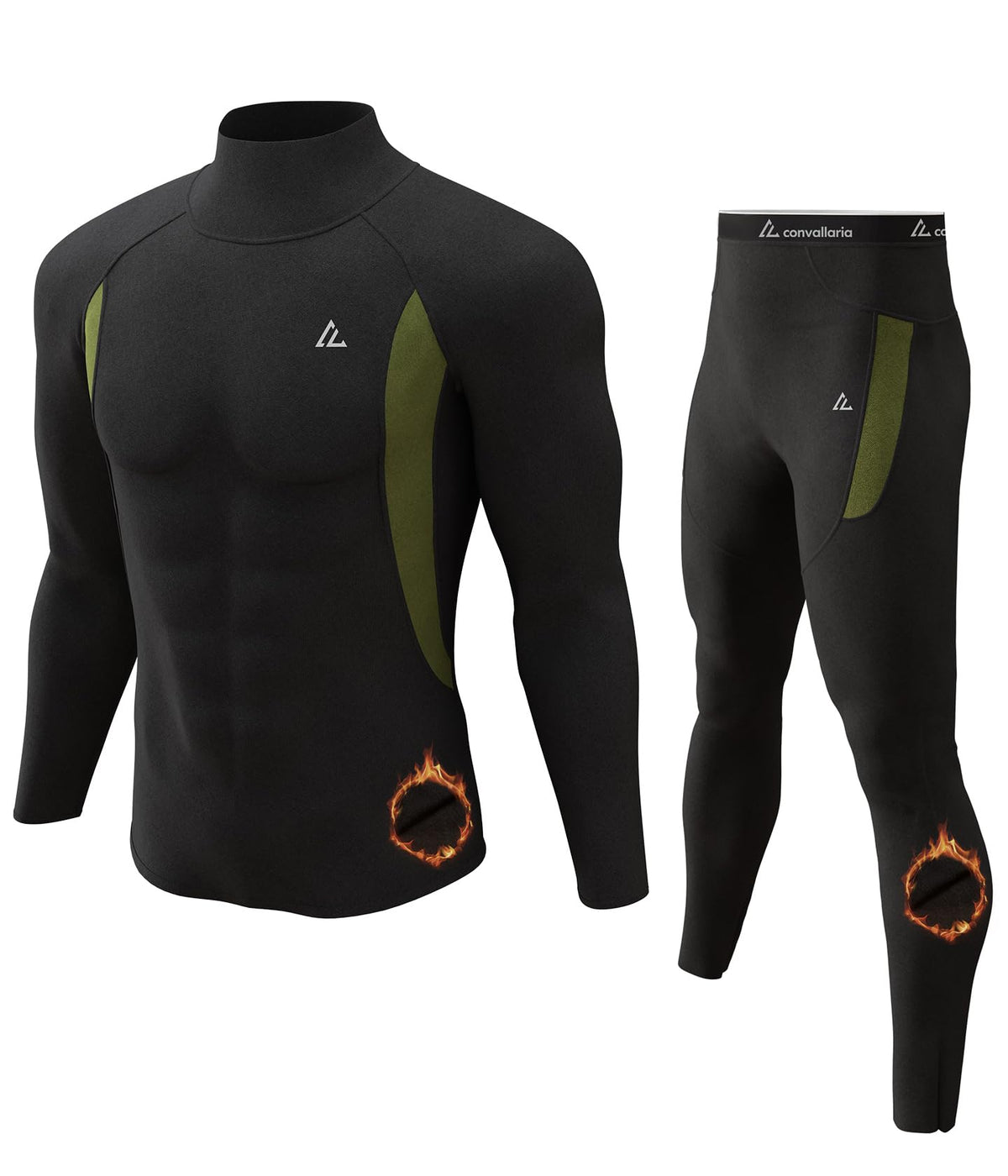Mens Thermal Underwear Long Johns Set Cold Weather Hunting Base Layer