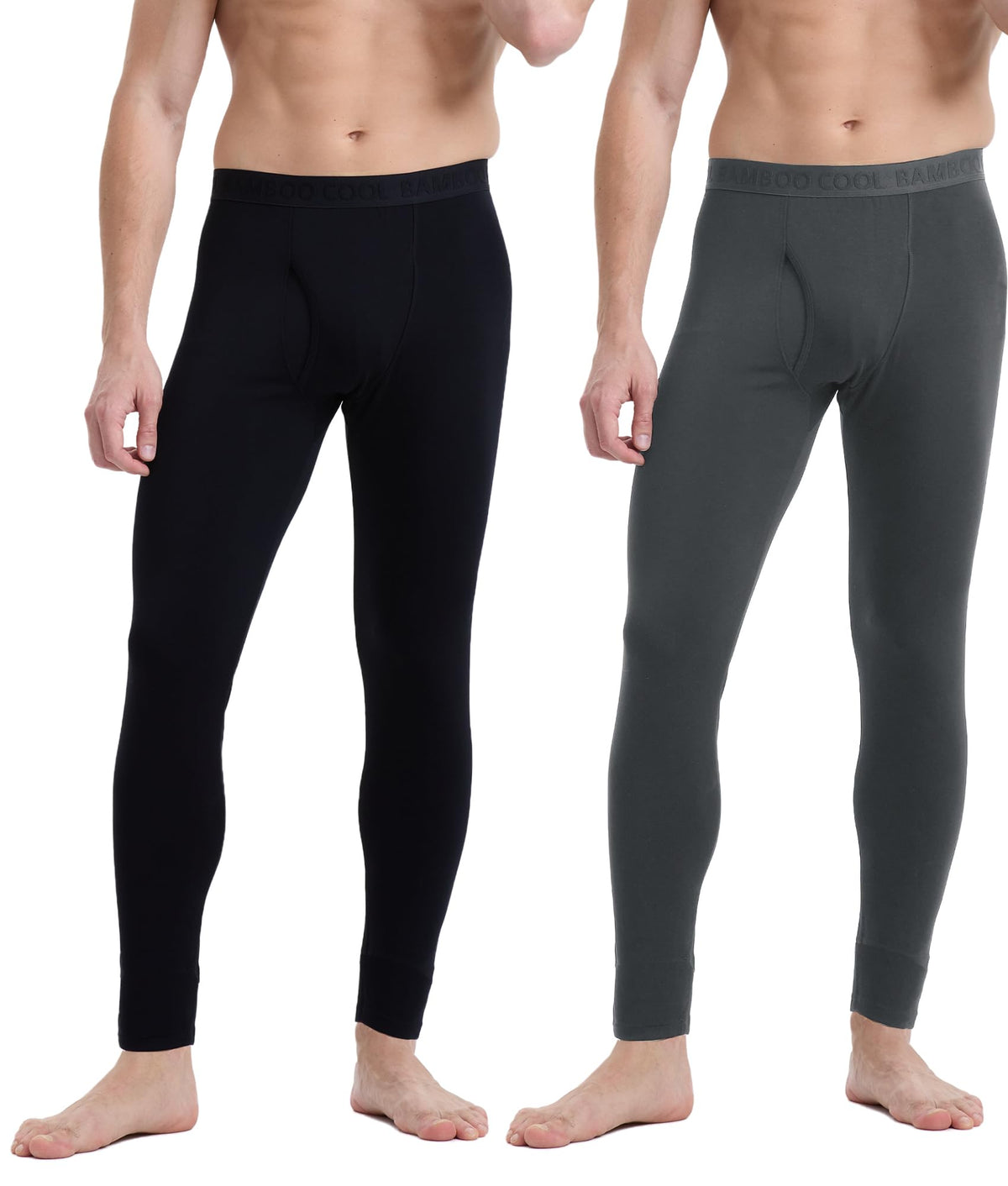 BAMBOO COOL Men's Thermal Underwear Lightweight Fleece Lined