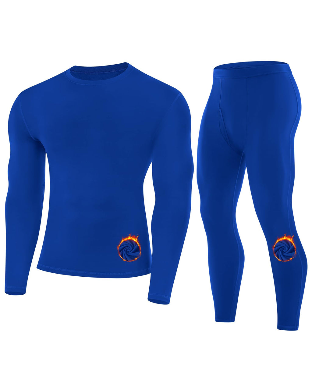 Runhit Mens Thermal Underwear Set Fleece Lined Long Johns Base Layer Top Bottom Cold Weather Gear for Hunting Running Skiing