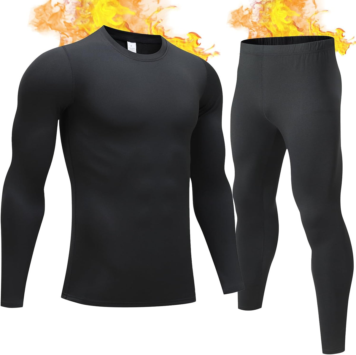 Thermal Underwear for Men Long Johns Set Fleece Lined Winter Cold Weather
