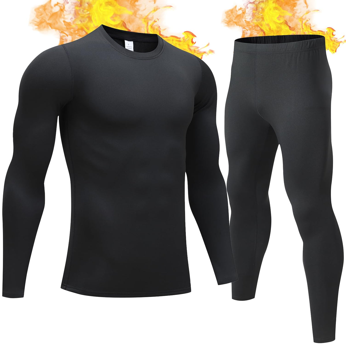 Thermal Underwear for Men Long Johns Set Fleece Lined Winter Cold Weather