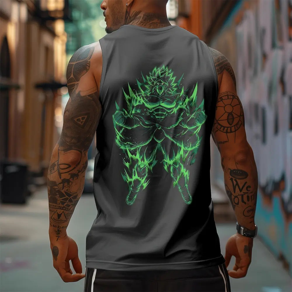 Dragon Ball DBZ Unisex Summer outfits men streetwear 80s 90s graphic tees cotton Anime tank tops men gifts Broly T-Shirts