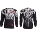 Xtreme Couture Men's Persimmon Gothic Thermal Crew Neck T-Shirt - s, 100% Cotton, Full Length Long Sleeve, Front & Back Printed Graphic, Gothic T-Shirts for Chill Days, Bold Style Menswear Top