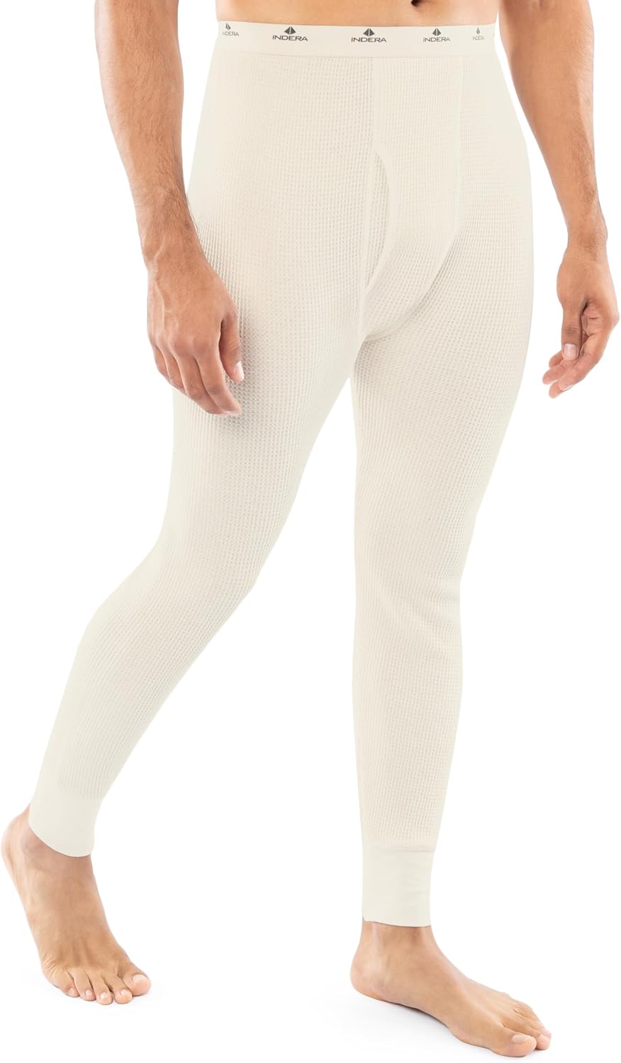 Indera Men's Heavyweight Cotton Waffle Long Johns Thermal Underwear Bottom