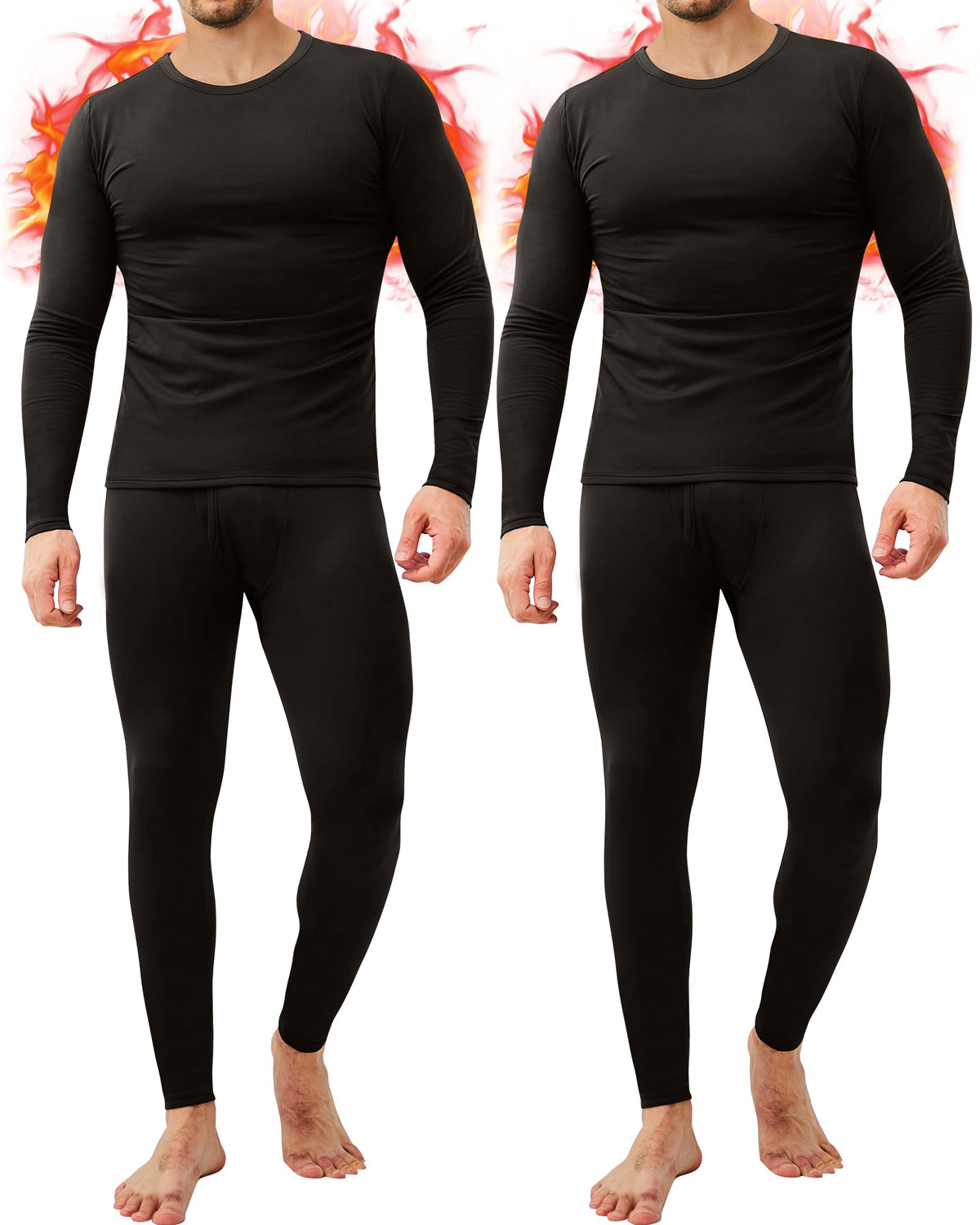 2 or 3 Sets Thermal Underwear for Men Long Johns Base Layer Cold Weather