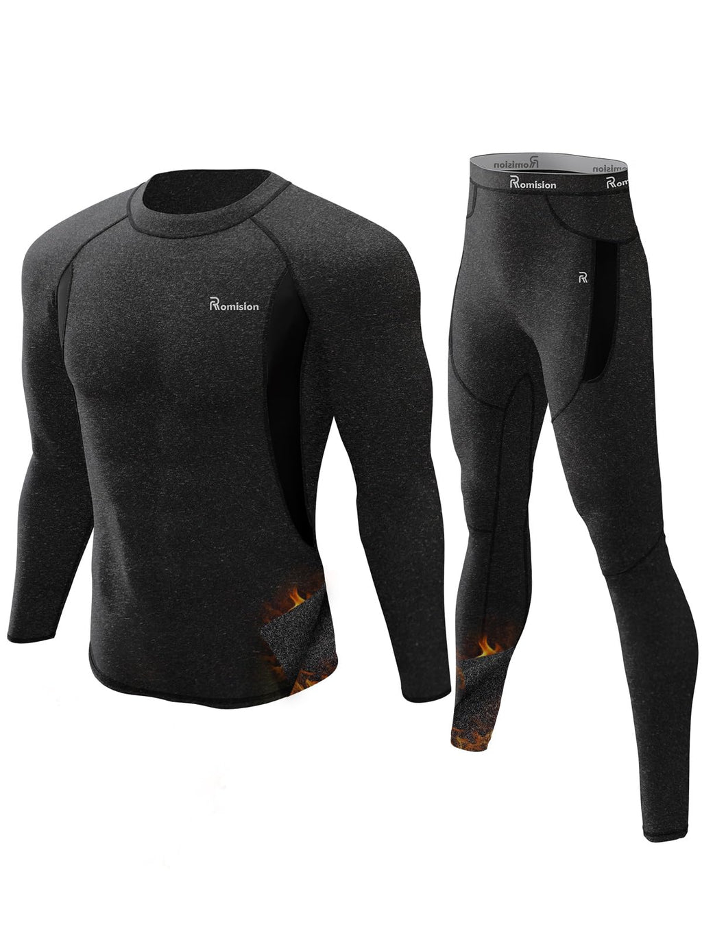 romision Thermal Underwear for Men Long Johns Set Hunting Gear Base Layer