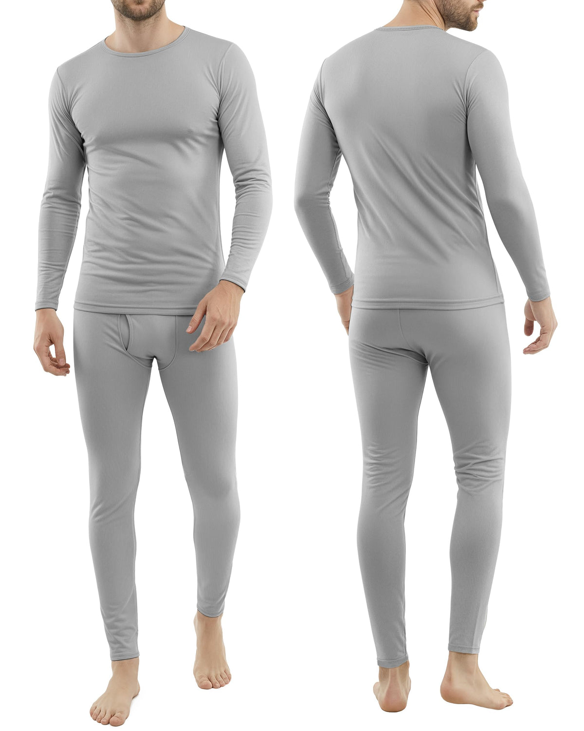 4-Way Stretch Men's Thermal Underwear Set Soft Long Johns Base Layer