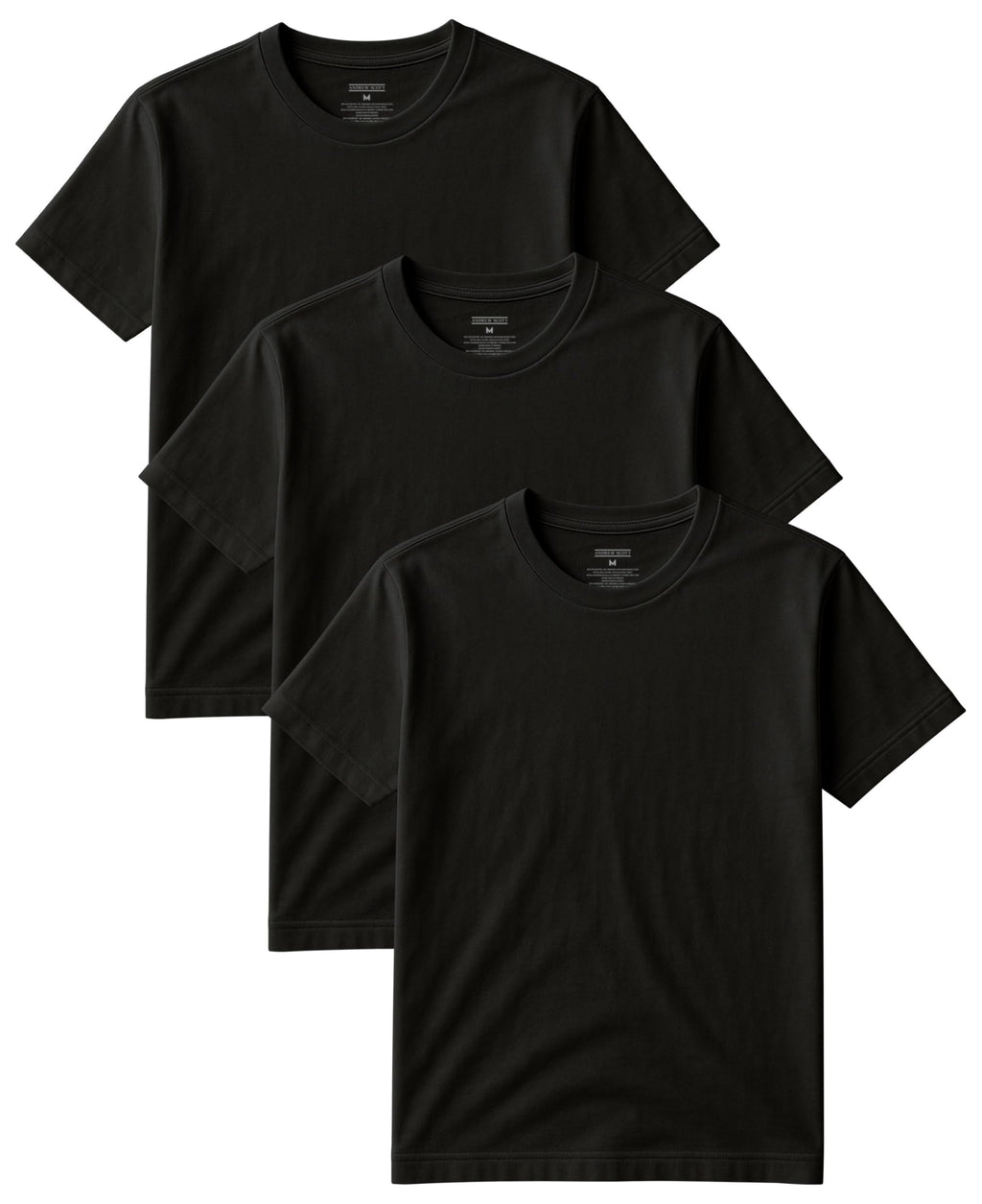Classic Men's Short Sleeve Cotton Undershirts | Crew Neck T Shirt - Multi & Bulk Wholesale Packs