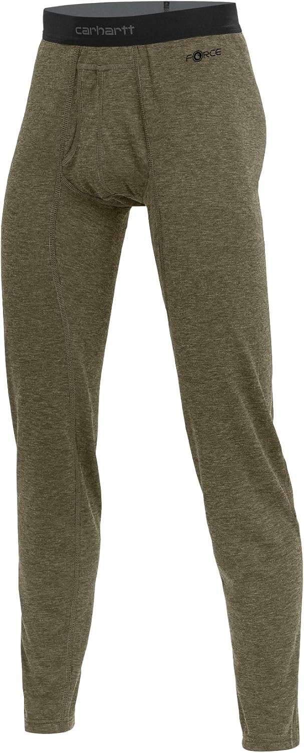 Carhartt Men's Force Midweight Synthetic-Merino Wool Blend Base Layer Pant