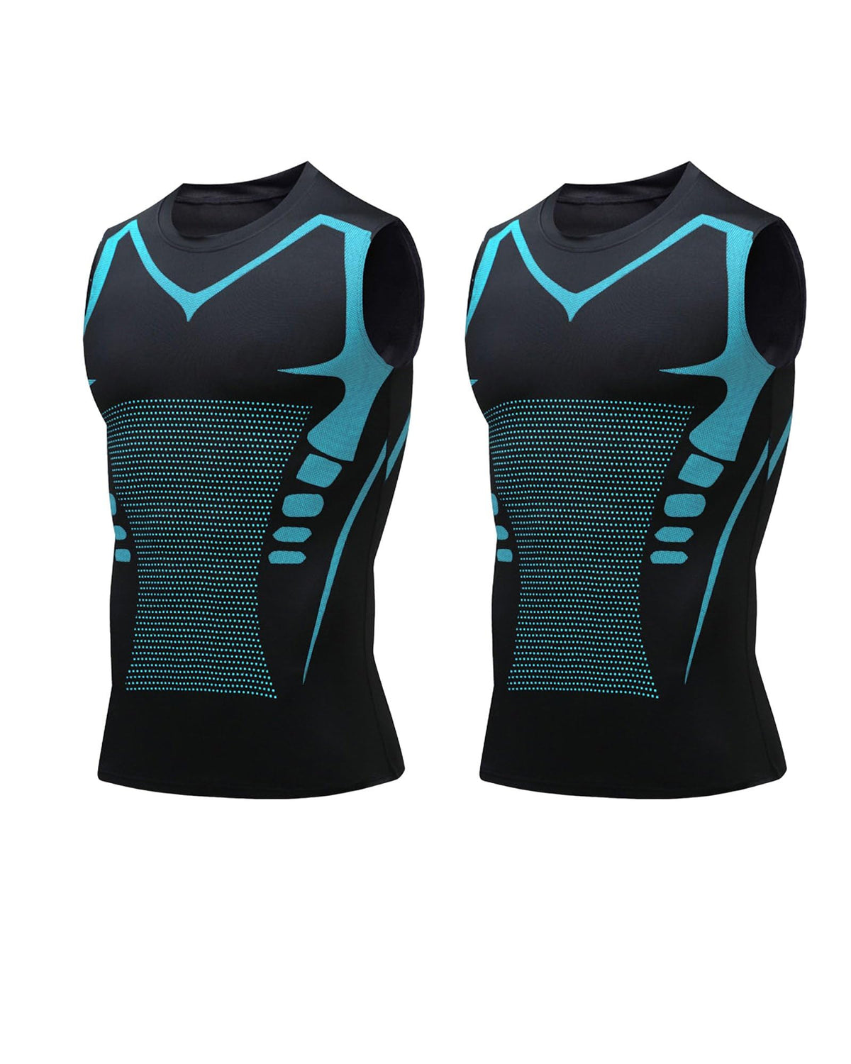 Compression Shirt Men Slimming Body Shaper Vest Crewneck Workout Tank Top