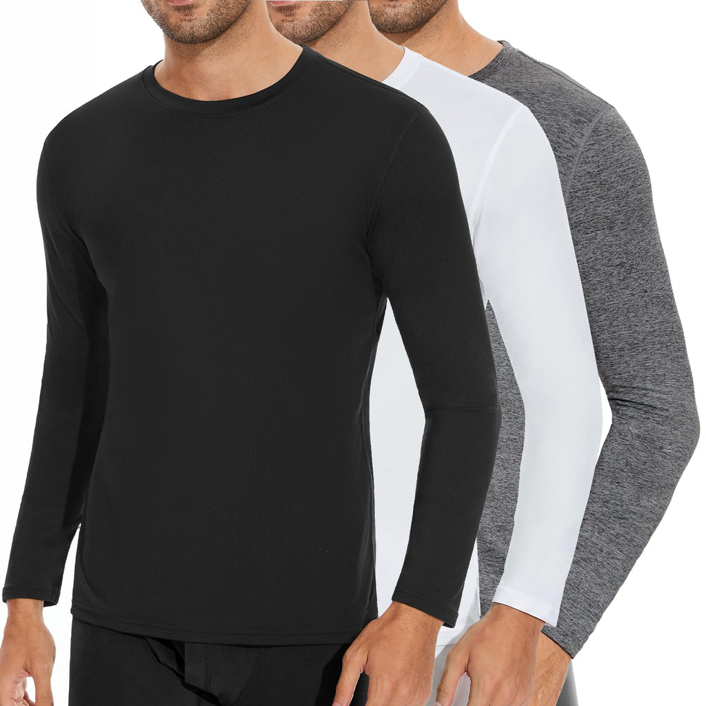 SIMIYA Mens Thermals Long Sleeve Undershirt Base Layer Long John Shirts