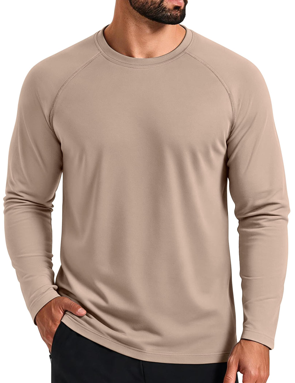 COOFANDY Men's Thermal Shirt Regular Fit Fleece Lined Athletic Base Layer