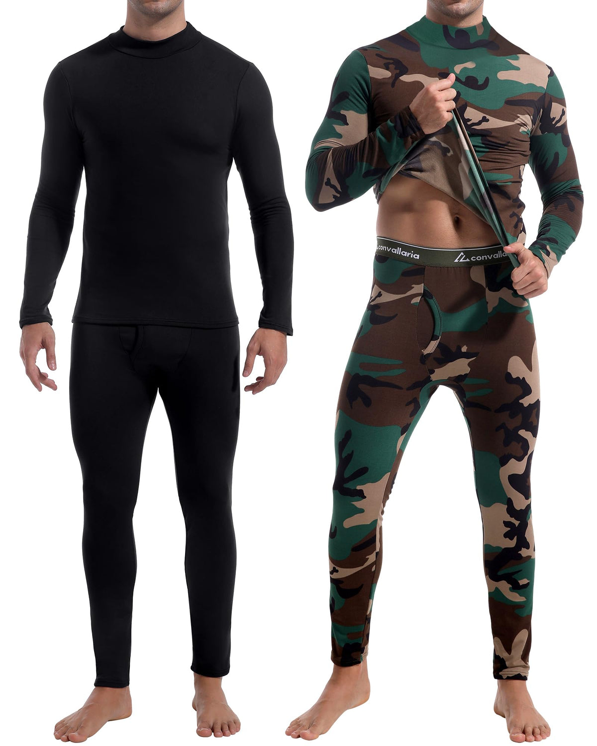 2 or 3 Sets Thermal Underwear for Men Long Johns Base Layer Cold Weather