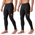 2 Pack Thermal Underwear for Men - Long Johns Fleece Lined Base Layer Pants