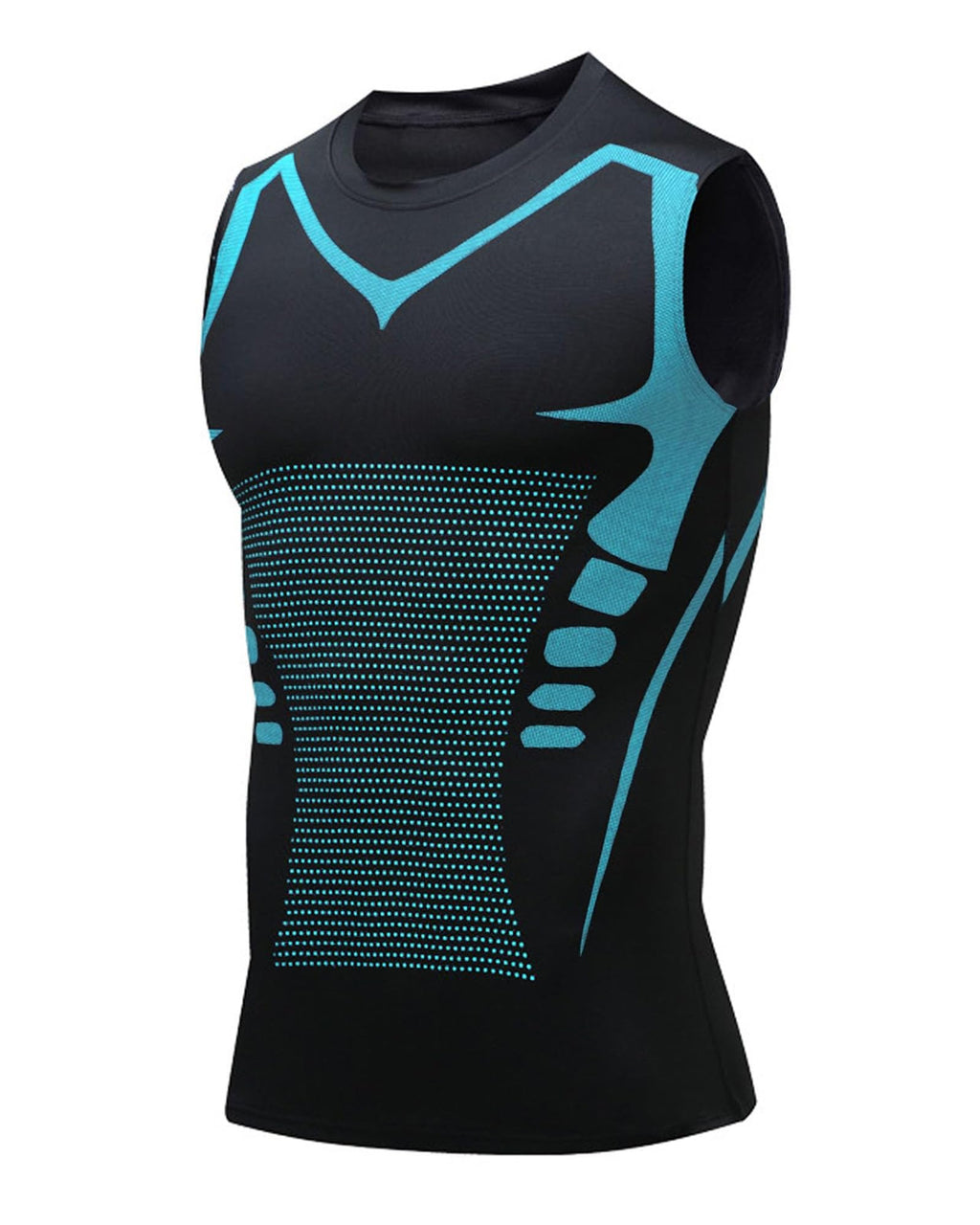Compression Shirt Men Slimming Body Shaper Vest Crewneck Workout Tank Top
