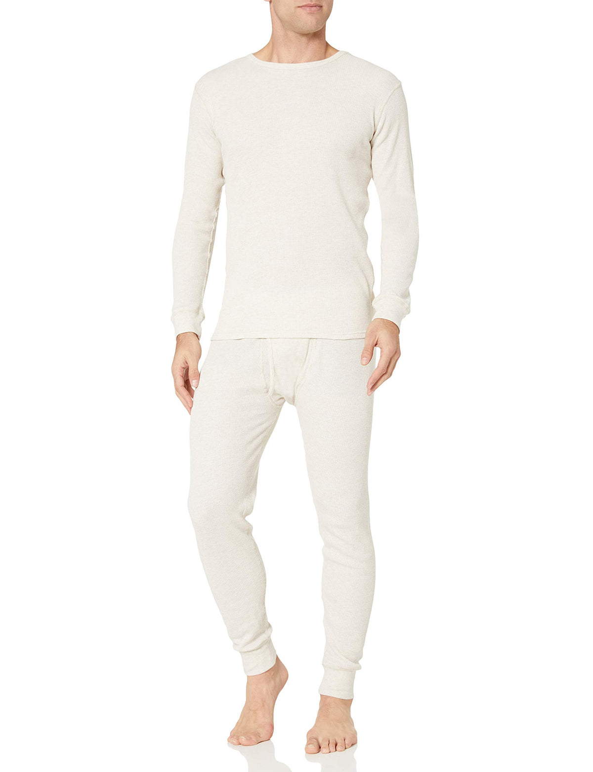 Amazon Essentials Men's Slim Fit Thermal Long Johns Underwear Set, Breathable Waffle Knit for Cold Weather Wear, Multipacks
