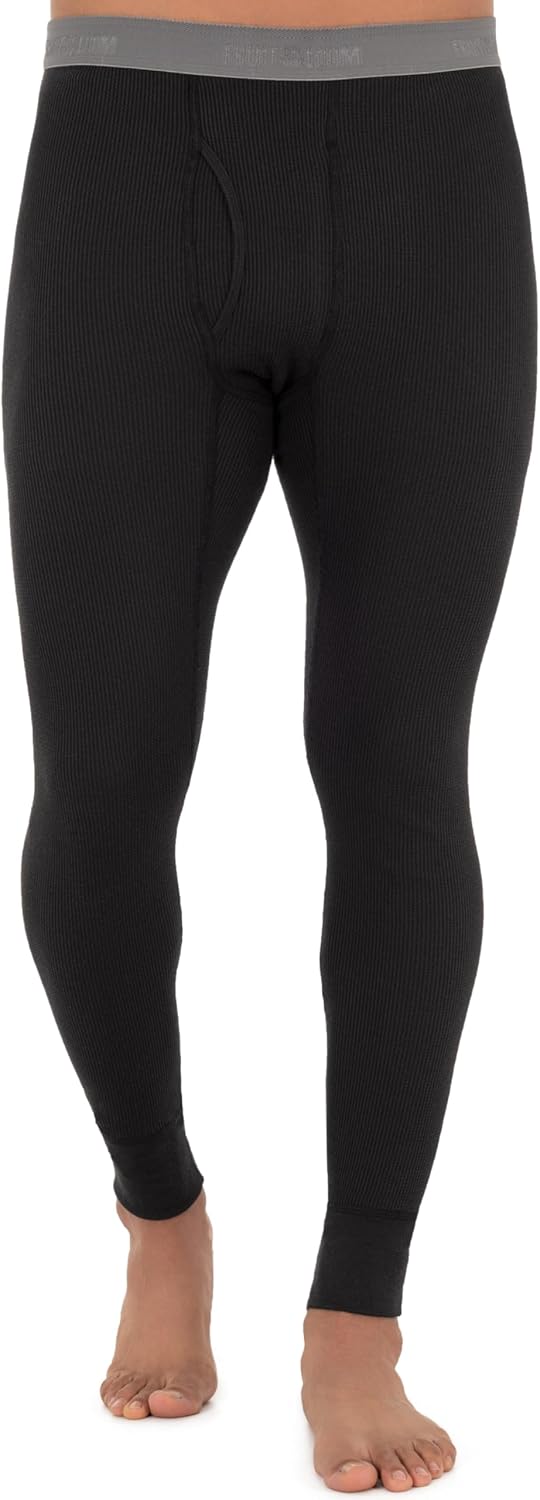 Fruit of The Loom Mens Premium Waffle Thermal Underwear Long Johns Bottom