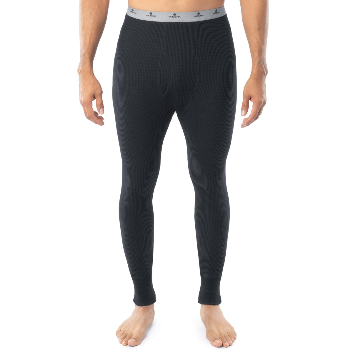 Indera Men's Heavyweight Cotton Waffle Long Johns Thermal Underwear Bottom