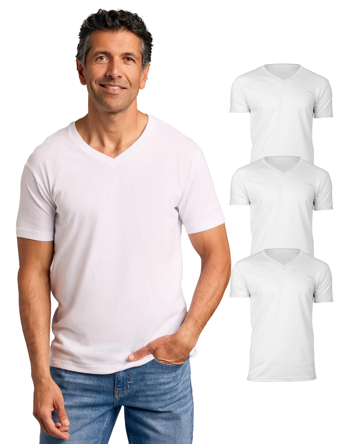 True Classic Mens V Neck T Shirts – V-Neck Tees