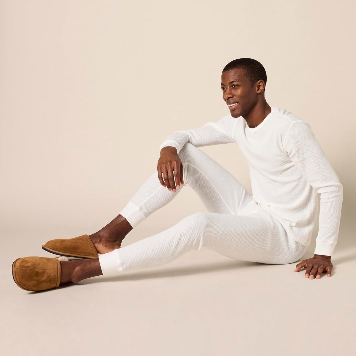 Amazon Essentials Men's Slim Fit Thermal Long Johns Underwear Set, Breathable Waffle Knit for Cold Weather Wear, Multipacks