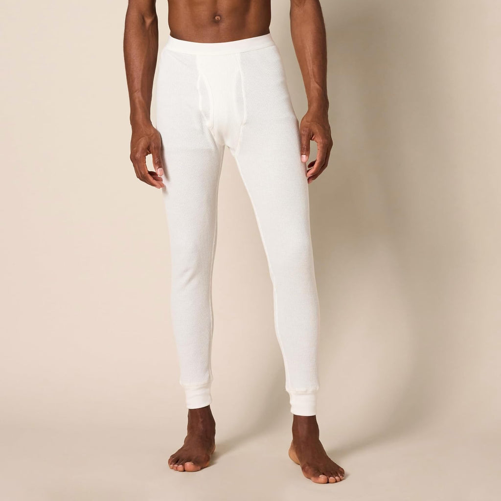 Amazon Essentials Men's Slim Fit Thermal Long Johns Underwear Set, Breathable Waffle Knit for Cold Weather Wear, Multipacks