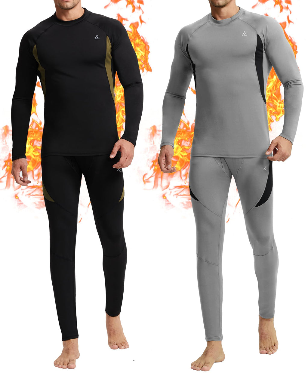 Mens Thermal Underwear Long Johns Base Layer Set Cold Weather 1/2/3 Pack