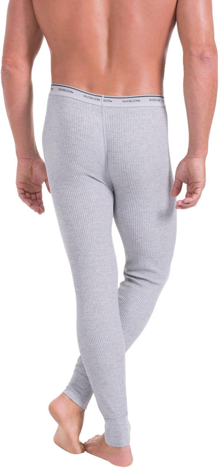 Fruit of the Loom Men's Classic Midweight Waffle Thermal Underwear Bottoms