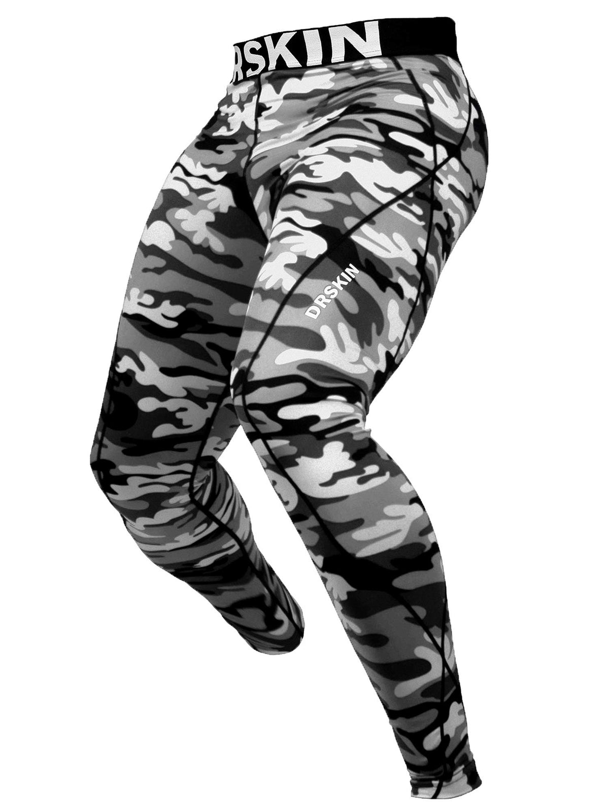DRSKIN Men’s Compression Pants (5/4/3 Pack) Quick Dry Tights Leggings Sports Baselayer Running Gym Workout