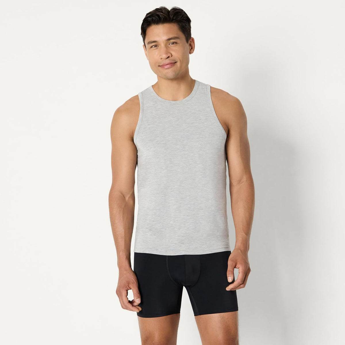 Amazon Essentials Men's Super-Soft Lightweight Modal Sleeveless Vest Top, Pack of 2