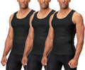 DEVOPS 3 Pack Men's Muscle Dry Fit Compression Tank Top Sleeveless Shirt