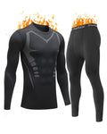 Thermal Underwear for Men Long Johns Set Fleece Lined Base Layer Winter