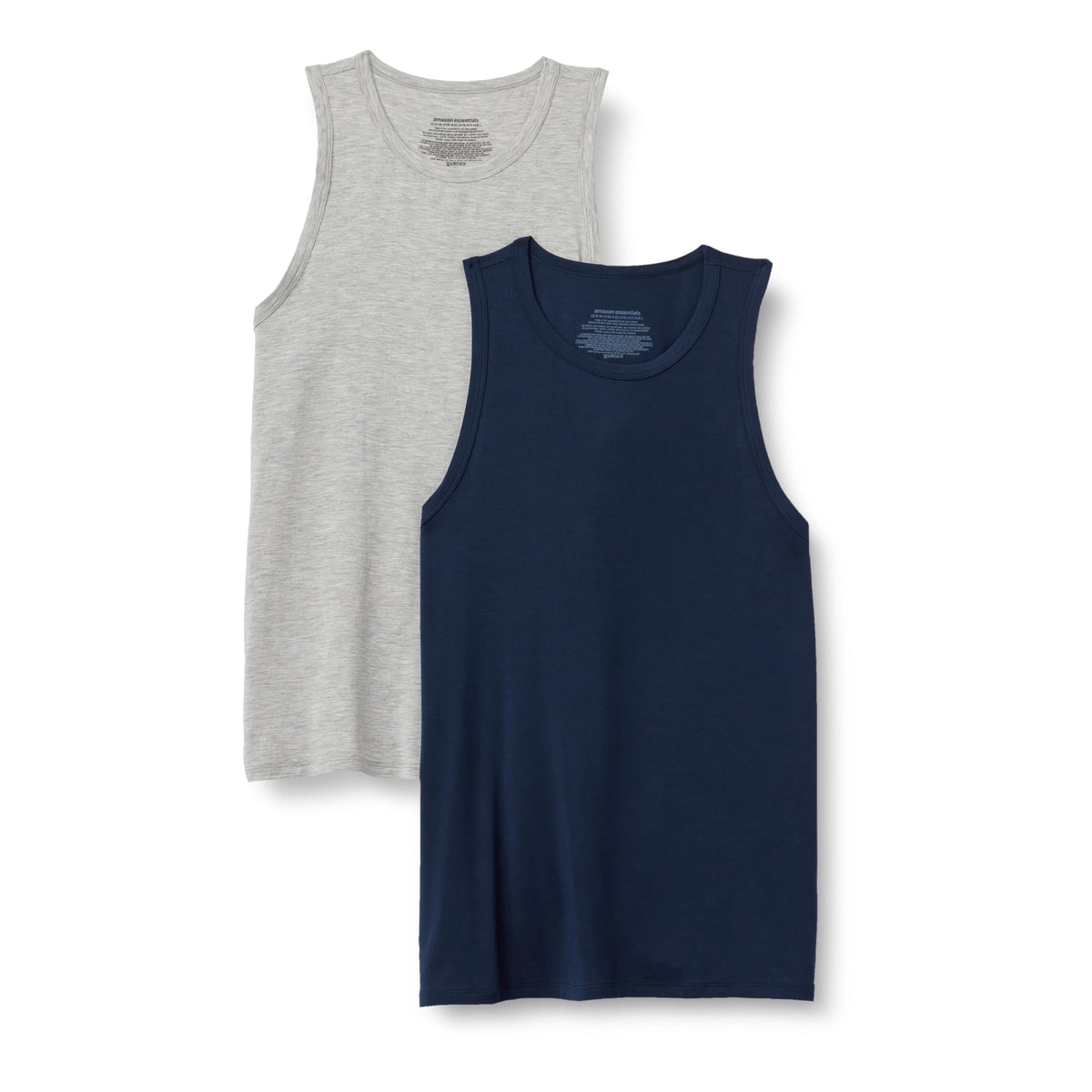 Amazon Essentials Men's Super-Soft Lightweight Modal Sleeveless Vest Top, Pack of 2
