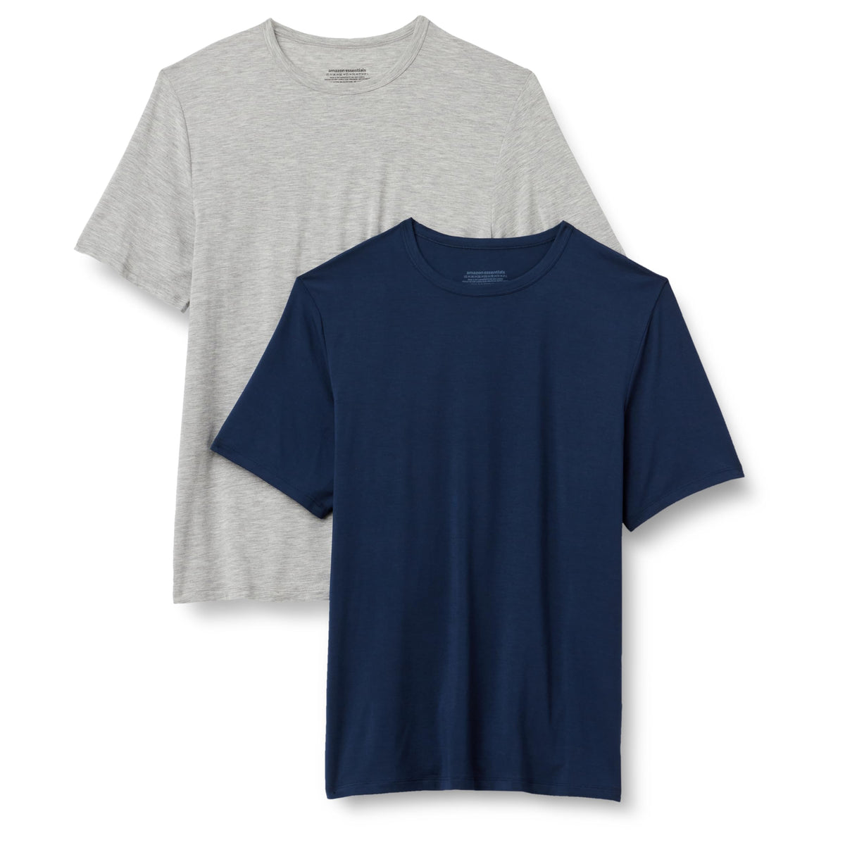 Amazon Essentials Men's Super Soft Lightweight Modal Short-Sleeve Undershirt, Pack of 2