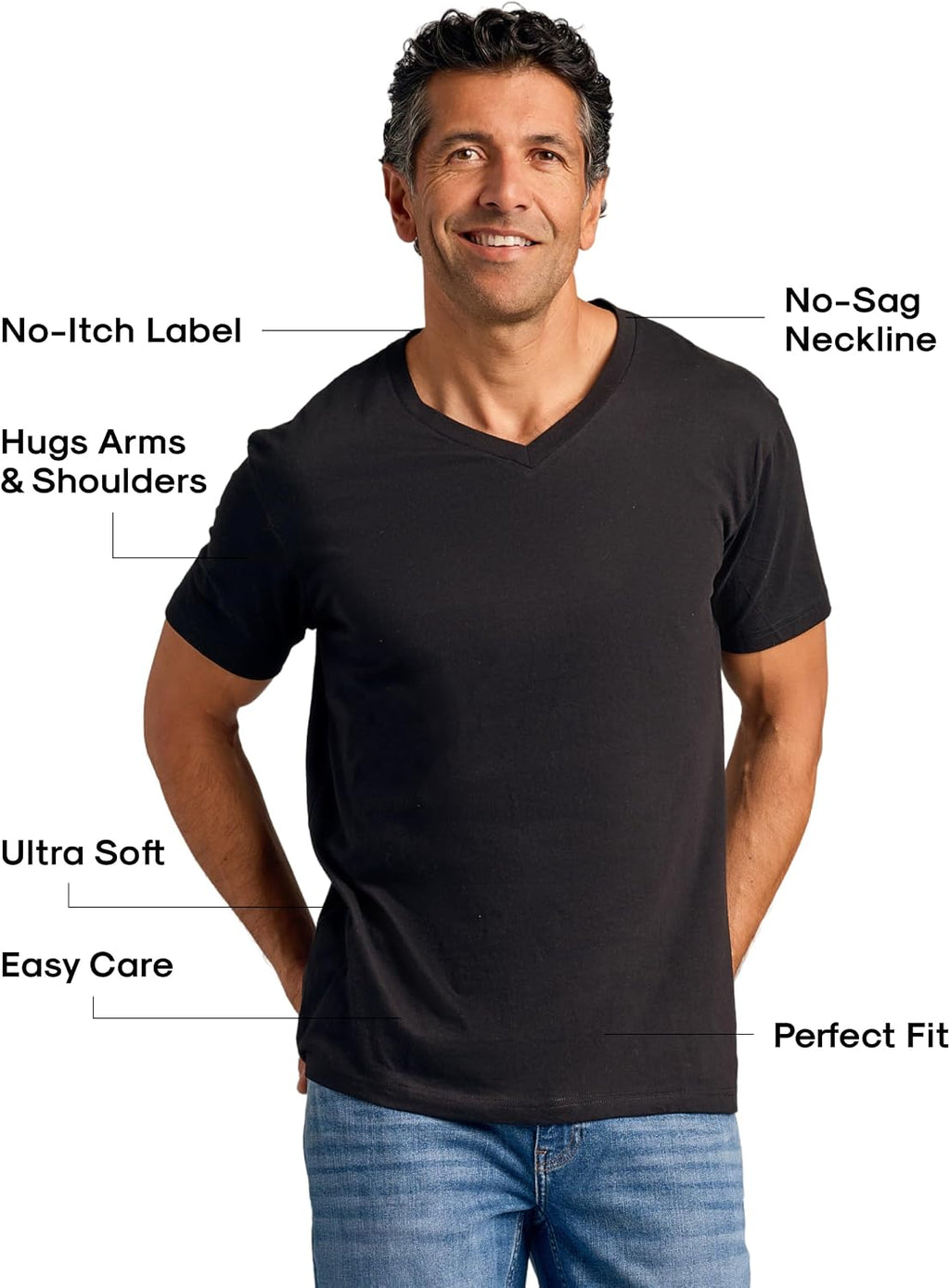 True Classic Mens V Neck T Shirts – V-Neck Tees